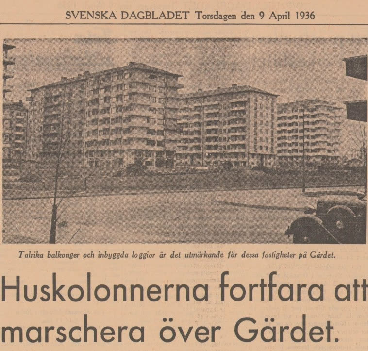 Stockholm Gärdet building photograph